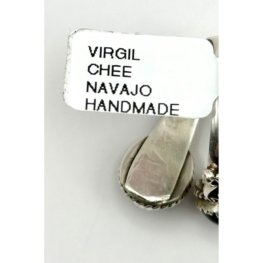 Native American‎ Black Onyx Bypass Adjustable Sterling Silver Ring - Picture 6 of 6